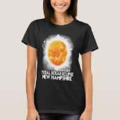 Totality New Hampshire 2024 Total Solar Eclipse Am T-Shirt (Vorderseite)