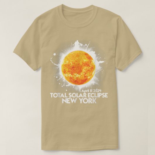 Totality New York 2024 Total Solar Eclipse Amerika T-Shirt (Design vorne)