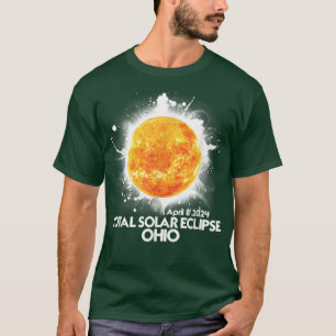 Totality OHIO 2024 Gesamter Solar Eclipse T - Shir T-Shirt