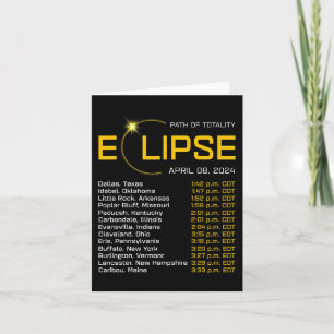 Totality Path 2024 Eclipse Karte Gesamt Eclipse As
