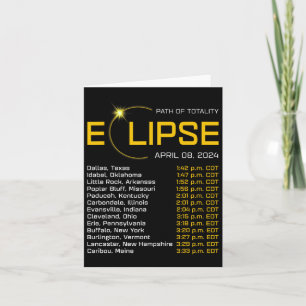 Totality Path 2024 Eclipse Karte Gesamt Eclipse As
