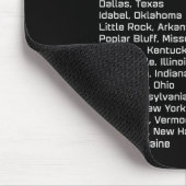 Totality Path 2024 Eclipse Karte Gesamt Eclipse As Mousepad (Ecke)