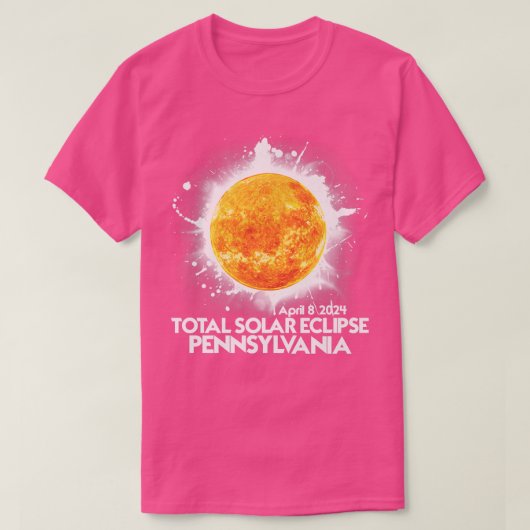 Totality Pennsylvania 2024 Total Solar Eclipse Ame T-Shirt (Design vorne)