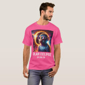 Totality Solar Eclipse 04 08 24 Monkey Astronomy L T-Shirt (Vorne ganz)