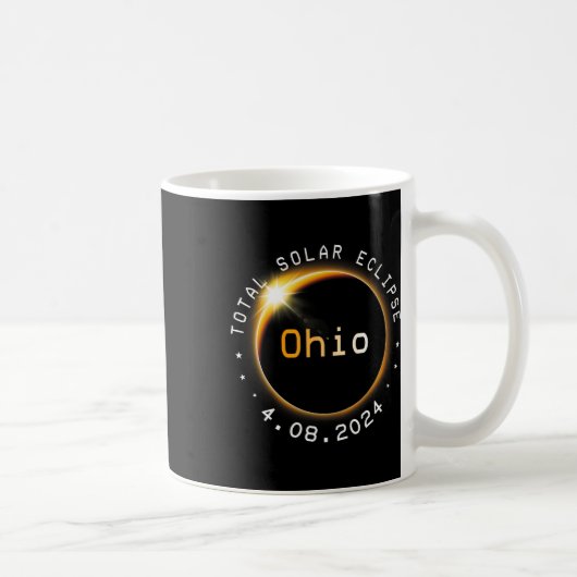 Totality Solar Eclipse 2024 4,08,24 Zubehör Kaffeetasse (Rechts)