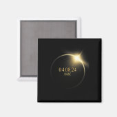 Totality Solar Eclipse 2024 4,08,24 Zubehör Magnet (Vorderseite/Rückseite)