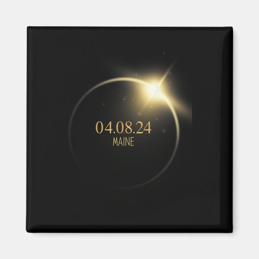 Totality Solar Eclipse 2024 4,08,24 Zubehör Magnet (Vorne)
