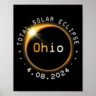 Totality Solar Eclipse 2024 4,08,24 Zubehör Poster