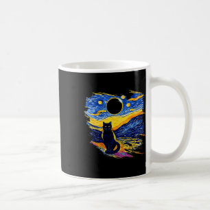 Totality Solar Eclipse 2024 Starry Night Van Gogh Kaffeetasse