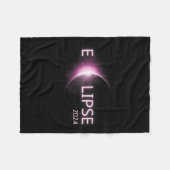 Totality Solar Eclipse 2024 Total Solar Eclipse 4. Fleecedecke (Vorderseite (Horizontal))