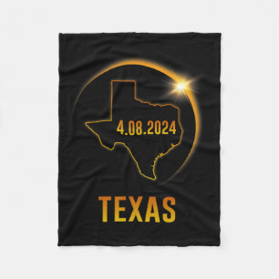 Totality Solar Eclipse 8. April 2024 Texas Fleecedecke