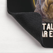 Totality Solar Eclipse Goldendoodle mit Eclipse G Mousepad (Ecke)