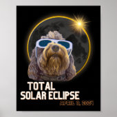Totality Solar Eclipse Goldendoodle mit Eclipse G Poster (Vorne)