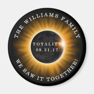 Totality Solar Eclipse Personalisiert Magnet