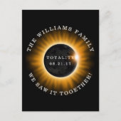 Totality Solar Eclipse Personalisiert Postkarte (Vorderseite)