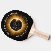Totality Solar Eclipse Personalisiert Tischtennis Schläger (Seitenansicht)