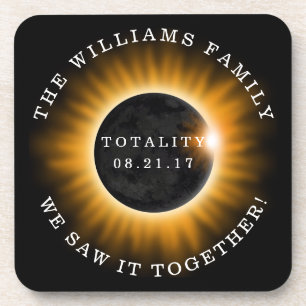 Totality Solar Eclipse Personalisiert Untersetzer