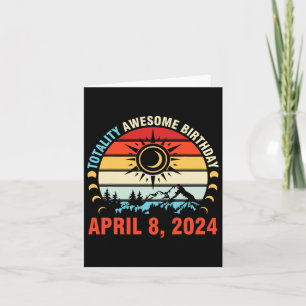 Totality Solar Eclipse Phantastisch Geburtstag 8. Karte