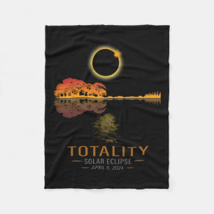 Totality Spring 4 08 24 Total Solar Eclipse Gitarr Fleecedecke