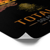 Totality Spring 4 08 24 Total Solar Eclipse Gitarr Poster (Ecke)