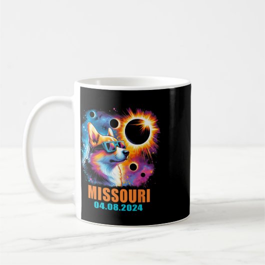 Totality Total Solar Eclipse 2024 Kaffeetasse (Links)