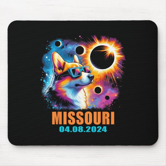 Totality Total Solar Eclipse 2024 Mousepad (Vorne)