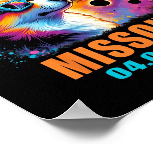 Totality Total Solar Eclipse 2024 Poster (Ecke)