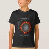 Totality Total Solar Eclipse 2024 USA T-Shirt (Vorderseite)