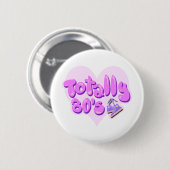 Totally 80er Heart Button (Vorne & Hinten)