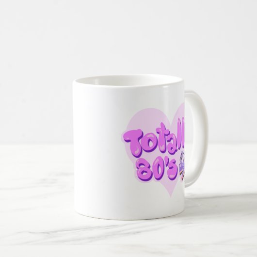 Totally 80er Heart Kaffeetasse (VorderseiteRechts)