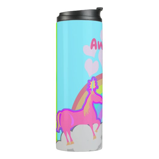 Totally 80er Unicorn Thermosbecher (Nach links gedreht)