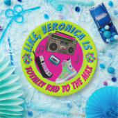 Totally 80s Retro Birthday Party Invitation Pappteller (Party)