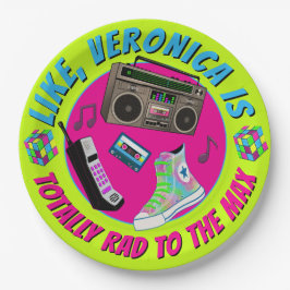 Totally 80s Retro Birthday Party Invitation Pappteller