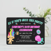 Totally 90s Retro Birthday Party Invitation Einladung (Stehend Vorderseite)