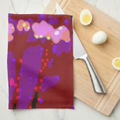 Totally Abstrakt Bougainvillea Küchentuch (Viertel Falte)