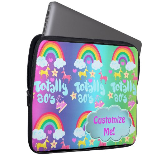 Totally Achtties Regenbogenmotto Laptopschutzhülle (Vorne Rechts)
