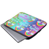 Totally Achtties Regenbogenmotto Laptopschutzhülle (Vorne Knopf)