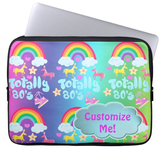 Totally Achtties Regenbogenmotto Laptopschutzhülle (Vorderseite)