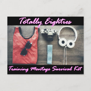 Totally Achtzig Survival Kit Film Postkarte