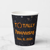 Totally Arkansas 2024 Solar Eclipse Pappbecher (Vorderseite)