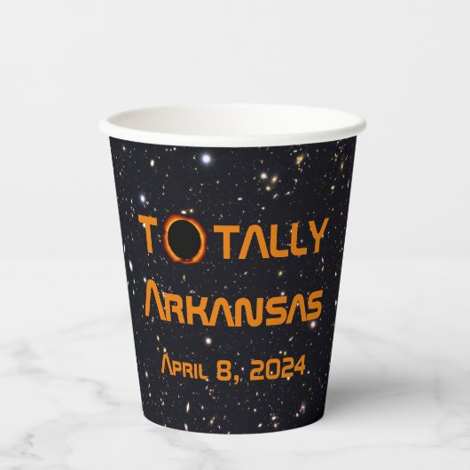 Totally Arkansas 2024 Solar Eclipse Pappbecher (Vorderseite)