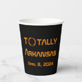 Totally Arkansas 2024 Solar Eclipse Pappbecher (Vorderseite)