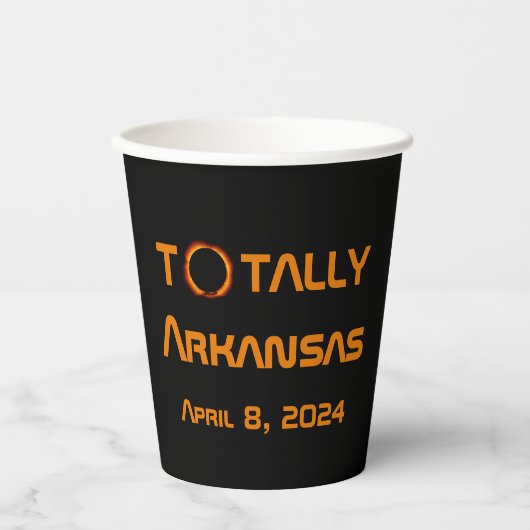 Totally Arkansas 2024 Solar Eclipse Pappbecher (Vorderseite)