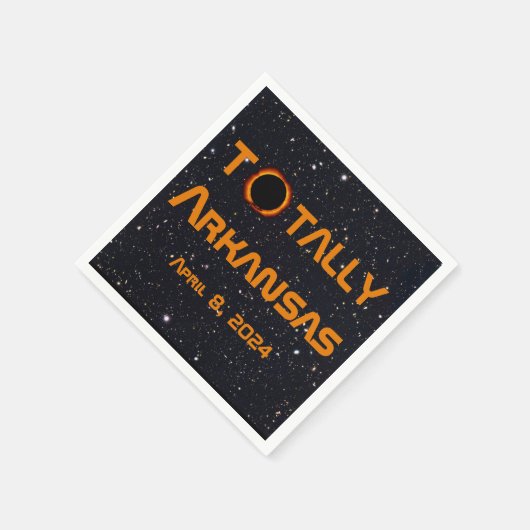 Totally Arkansas 2024 Solar Eclipse Serviette (Ecke)