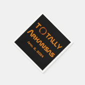 Totally Arkansas 2024 Solar Eclipse Serviette (Ecke)