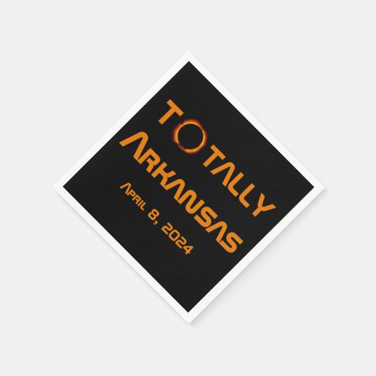 Totally Arkansas 2024 Solar Eclipse Serviette (Ecke)