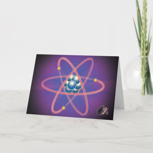 Totally Atomic Greeting Card Karte (Vorderseite)
