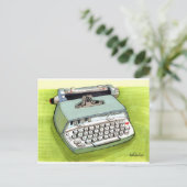 Totally Auto Matic Classic Schreibmaschine Postkarte (Stehend Vorderseite)