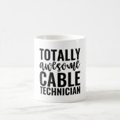  Totally Awesome Cable Technician Kaffeetasse (Mittel)