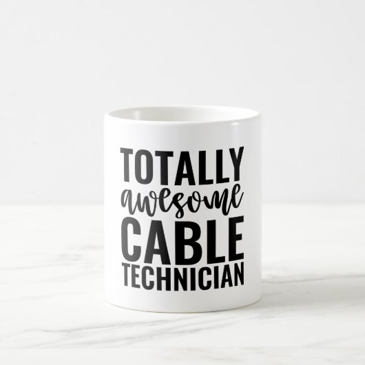 Totally Awesome Cable Technician Kaffeetasse (Mittel)